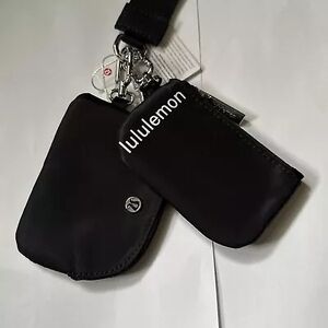 Lululemon Black Keychain Pouch Set